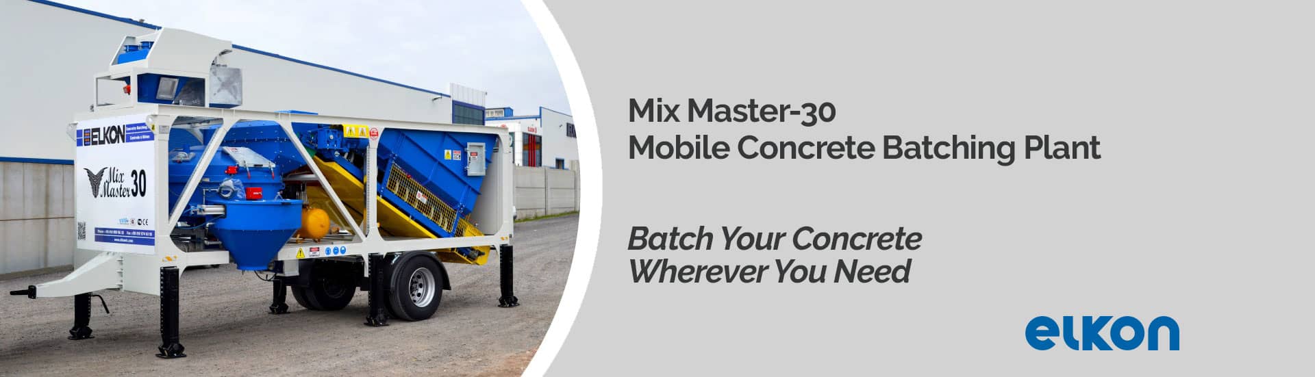 Mix Master-30 - Mobile Concrete Batching Plant