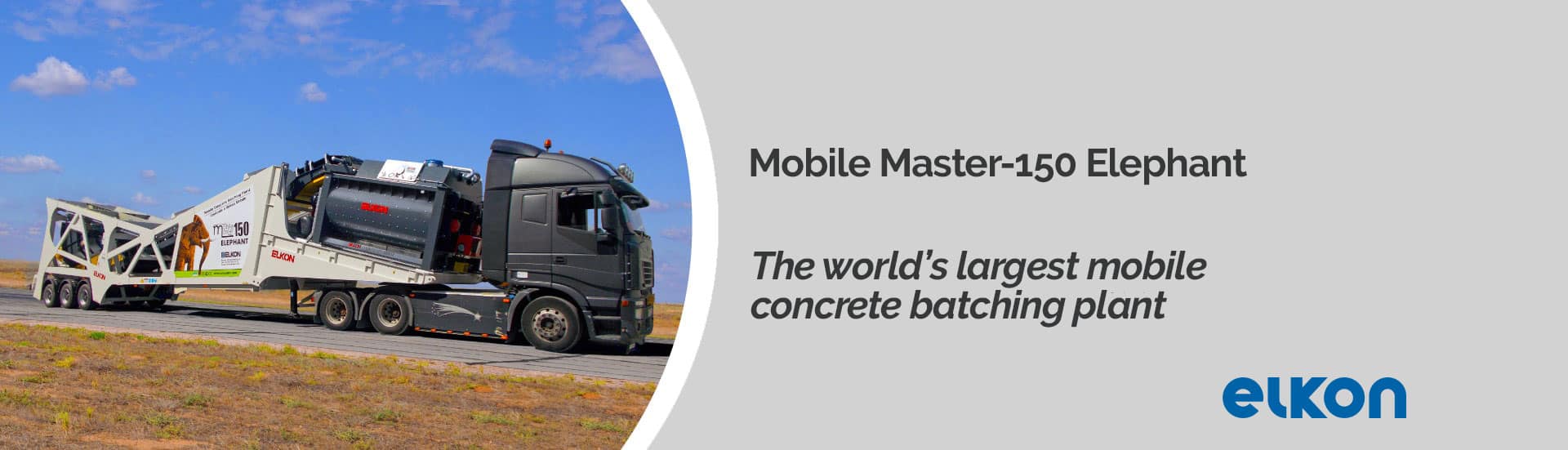 Mobile Master-150 Elephant - Mobile Concrete Batching Plant