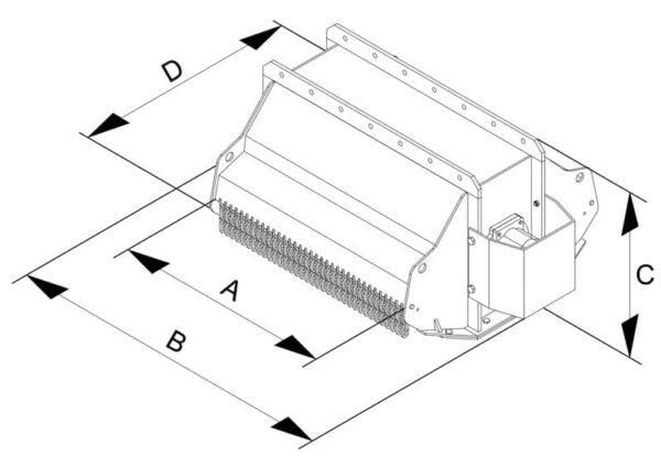 SIMA Excavator TLE Mulchers Diagram
